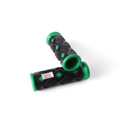 Грипсы велосипедные HL-G48 &amp;quot;Ромбик&amp;quot;, резиновые, 90 мм, зеленый