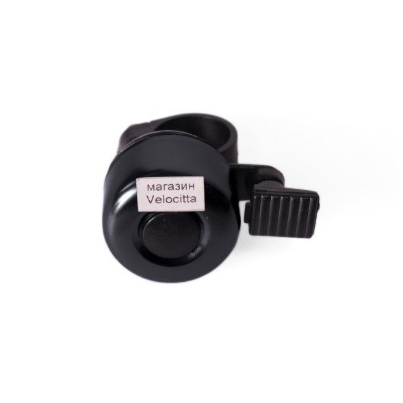 Звонок 11A, мини, пластик/алюминий, черный