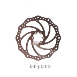 Ротор велосипедный Shunfeng SF-DB19, 180 мм, под 6 болтов, PCD 44 мм, сталь, серебристый