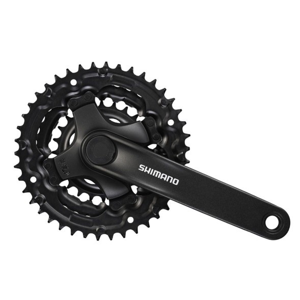 Система шатунов велосипедная Shimano Tourney FC-TY301, 170 мм, 42х34х24T, алюминий, под квадрат, SQR, без защиты, б/уп.