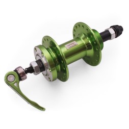Велосипедная втулка Wang Zheng WZ-A208RQ green, задняя, ось 3/8&amp;quot;х135x145 мм, алюминиевая, под диск 6 болтов, под трещотку, на эксцентрике, 36H, б/уп.