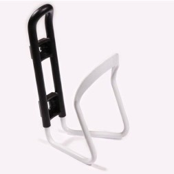 Флягодержатель Joy Kie HL-BC20-White-Card, крепление на раму, алюминий/пластик, анодированный/крашеный, б/уп.