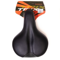 Седло велосипедное Hongfei HF-AZ-5548-0-BK, 260x190 мм, комфорт, эластомерное, Black