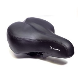 Седло велосипедное Hongfei HF-AZ-5548-0-BK, 260x190 мм, комфорт, эластомерное, Black