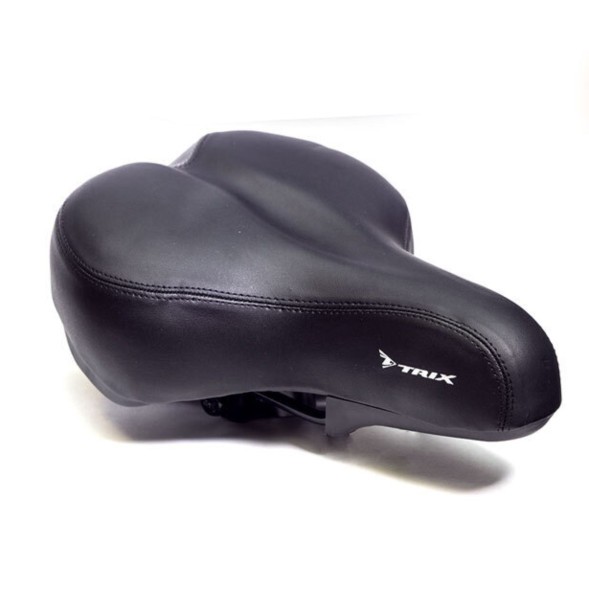 Седло велосипедное Hongfei HF-AZ-5548-0-BK, 260x190 мм, комфорт, эластомерное, Black