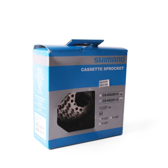 Кассета велосипедная Shimano Alivio CS-HG201, 9 скоростей, зубья 11-32T, серебристый