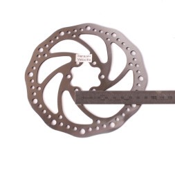 Ротор велосипедный Shunfeng SF-DB23, 160 мм, под 6 болтов, PCD 44 мм, сталь, серебристый