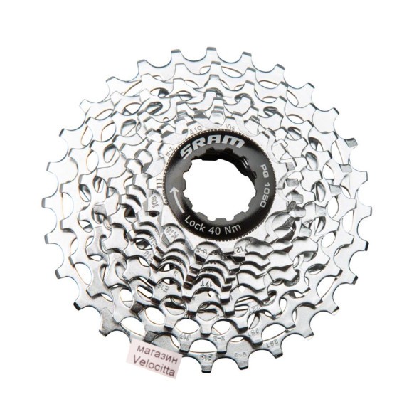 Кассета велосипедная Sram Rival PG-1050, 10 SP, 11-28T, серебристая