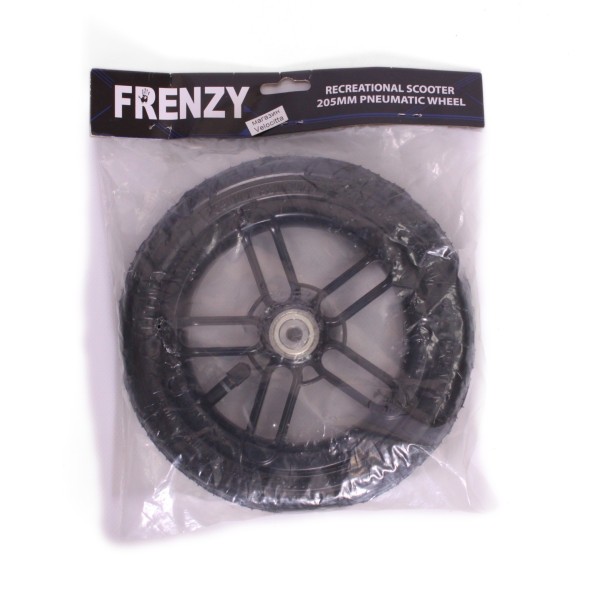 Надувное колесо Frenzy Pneumatic Wheel, для самоката, Abec 7, 205 мм, 88A, красный