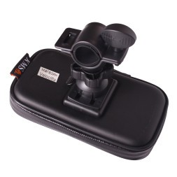 Держатель-чехол водонепроницаемый 140х75 мм, с креплением на руль, 5 дюймов, черный