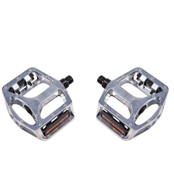 Велопедали Feimin FP-963, 113x112 мм, ось 9/16&amp;quot;, алюминий, платформен., cеребро, комплект 2 шт.