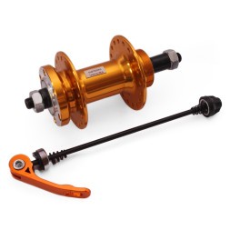 Втулка задняя Wang Zheng WZ-A208RQ golden, ось 3/8&amp;quot;х135x145 мм, алюминиевая, под диск 6 болтов, под трещотку, на эксцентрике, 36H, box