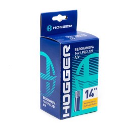 Велокамера Hogger TBHG 14&amp;quot;x 1.95/2.125 AV, Schrader Valve, Black