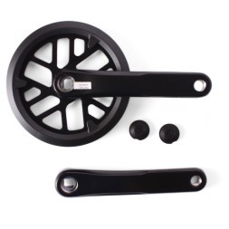 Система шатунов велосипедная Prowheel A10BPP(13), 36T, 165 мм, под квадрат, алюминиевый, защита с двух сторон