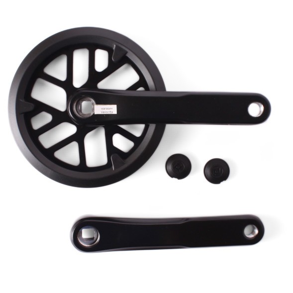 Система шатунов велосипедная Prowheel A10BPP(13), 36T, 165 мм, под квадрат, алюминиевый, защита с двух сторон