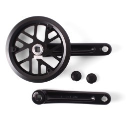 Система шатунов велосипедная Prowheel A10BPP(13), 36T, 165 мм, под квадрат, алюминиевый, защита с двух сторон