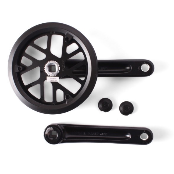 Система шатунов велосипедная Prowheel A10BPP(13), 36T, 165 мм, под квадрат, алюминиевый, защита с двух сторон