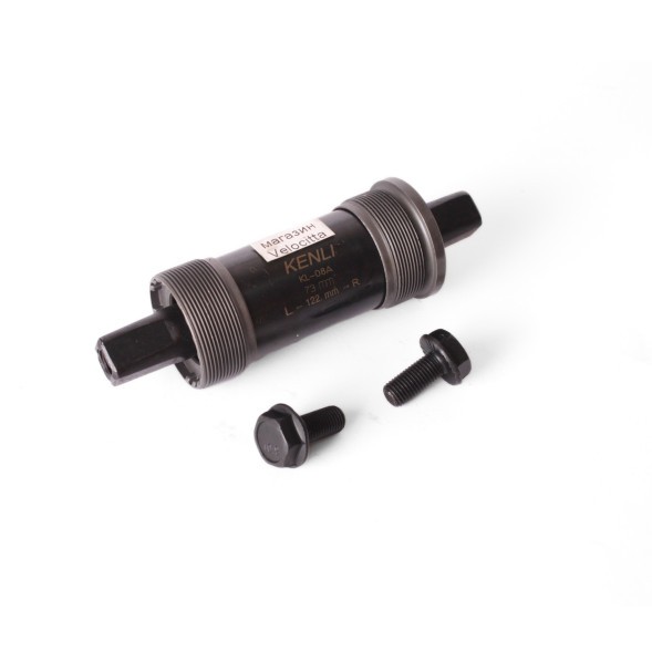 Каретка-картридж Kenli KL-08A, под квадрат, ось 122 мм, длина 73 мм ,черный