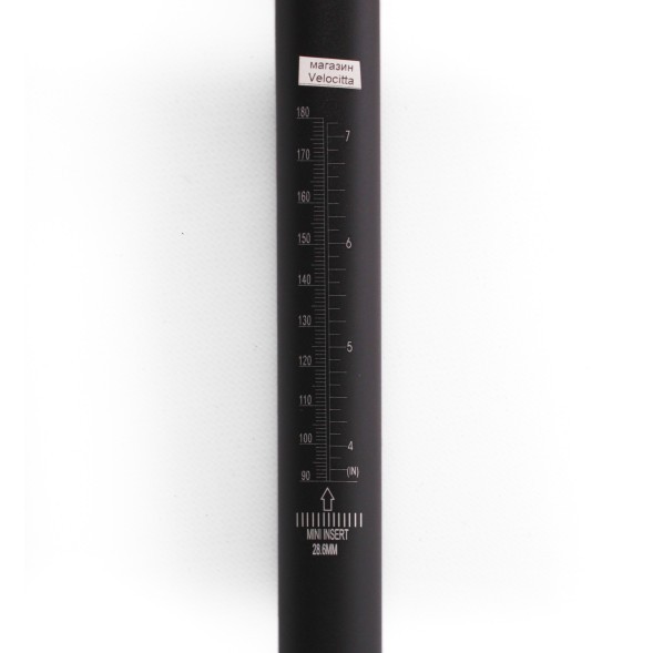 Подседельный штырь с замком, диаметр 28.6 мм, длина 350 мм, алюминиевый, черный