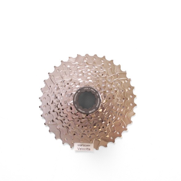 Кассета велосипедная Shimano Alivio HG50, 8 скоростей, 11-34T, никелированная