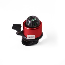 Звонок Joy Kie FL-901, с компасом, алюминий\пластик, диаметр 40 мм, красный