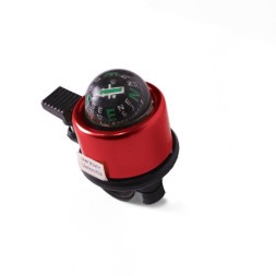 Звонок Joy Kie FL-901, с компасом, алюминий\пластик, диаметр 40 мм, красный