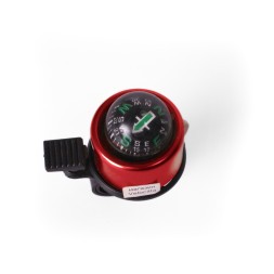 Звонок Joy Kie FL-901, с компасом, алюминий\пластик, диаметр 40 мм, красный