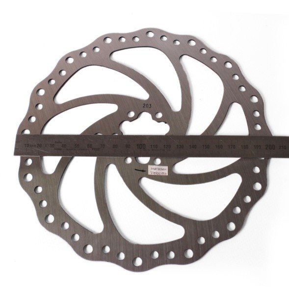 Диск тормозной велосипедный New Vision YRT-01 203 мм, под 6 болтов