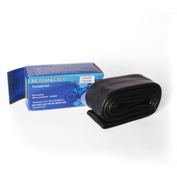 Камера велосипедная Веломастер 20&amp;quot;x1.95-2.125 (40/54-406), 33 мм, A/V, завод SEYOUN, картонная коробка