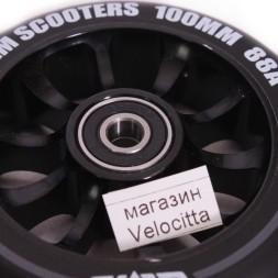 Колесо запасное Slamm Scooters Flair 2.0, фрезер., 100 мм, 88A, черный