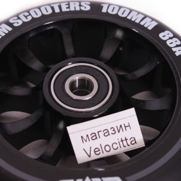 Колесо запасное Slamm Scooters Flair 2.0, фрезер., 100 мм, 88A, черный