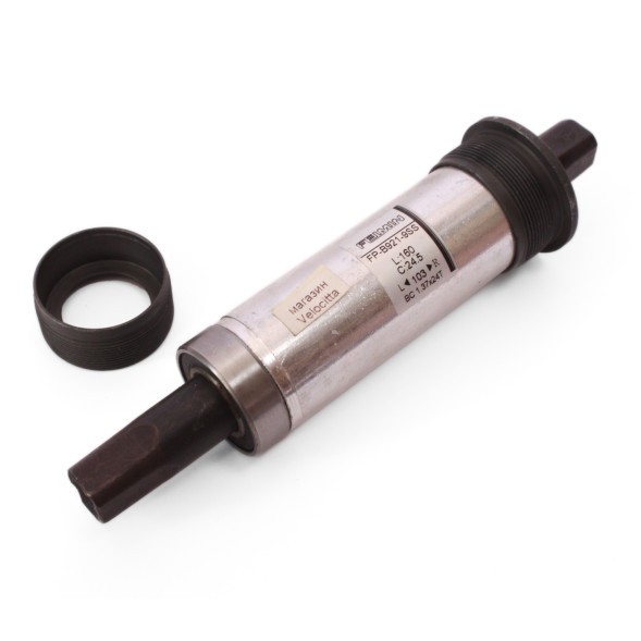 Каретка велосипедная Feimin FP-B921-SS, FAT, 1.37&amp;quot;х24, 160 мм, SQR, корпус алюминиевый, пром.подшипниками