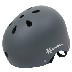 Велошлем Klonk 12073, STREET/DIRT, M/L, взрослый, с регулировкой размера, матовый серый