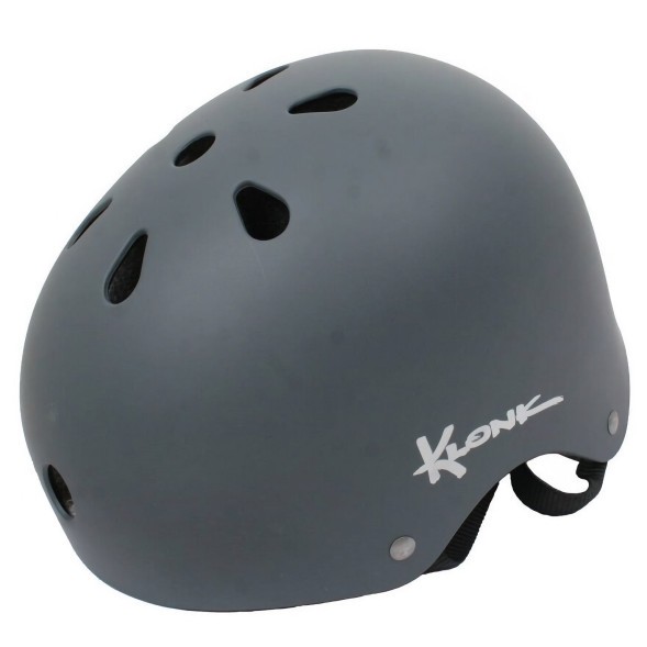 Велошлем Klonk 12073, STREET/DIRT, M/L, взрослый, с регулировкой размера, матовый серый