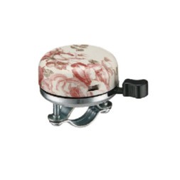 Велосипедный звонок Nuvo NH-B613SS-T10, цветы, механический, диаметр 55 мм, сталь, бежевый