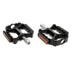 Педали велосипедные Hogger PDHG605SBBK, MTB, 109x90мм, резьба 9/16&amp;quot;, алюминиевые, промподшипники, Black