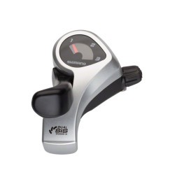 Переключатель велосипедный Shimano Tourney TX50-LN, триггер, левый, 3 скорости (Friction), без индикатора, трос 1800мм, Silver, без/уп.