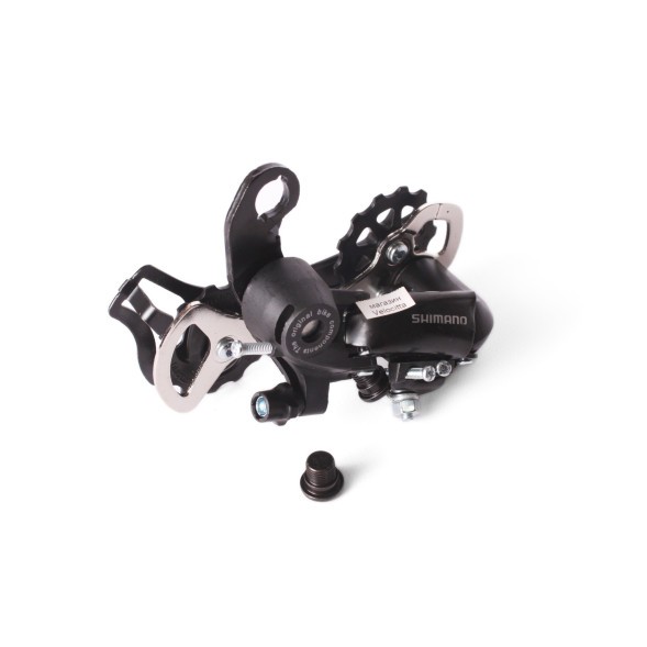 Задний переключатель, логотип Tоurney RD-TX35, 6/7 скоростей, установка на болт, черный