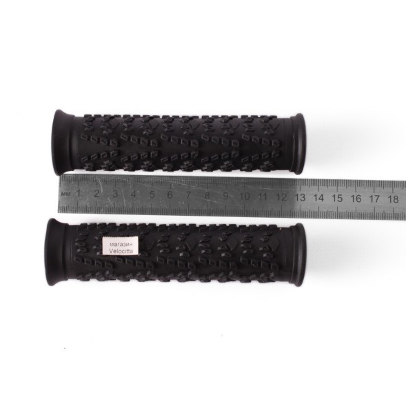Грипсы велосипедные, резиновые, длина 120 мм , черные
