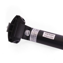 Штырь велосипедный, диаметр 27.2 мм, длина 350 мм, с замком, алюминиевый, черный