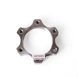 Адаптер ротора дискового тормоза New Vision, под 6 болтов, внутр. Ø22 мм, между болтами 44 мм, хром