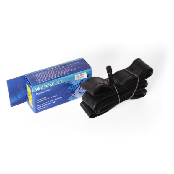 Камера велосипедная Веломастер 24x1 3/8 (37x533), авто-ниппель (AV) -33 мм, завод SEYOUN, бутил