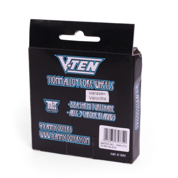 Колесо для самоката Slamm Scooters V-Ten II, алюминий, Abec 9, 110 мм, черный
