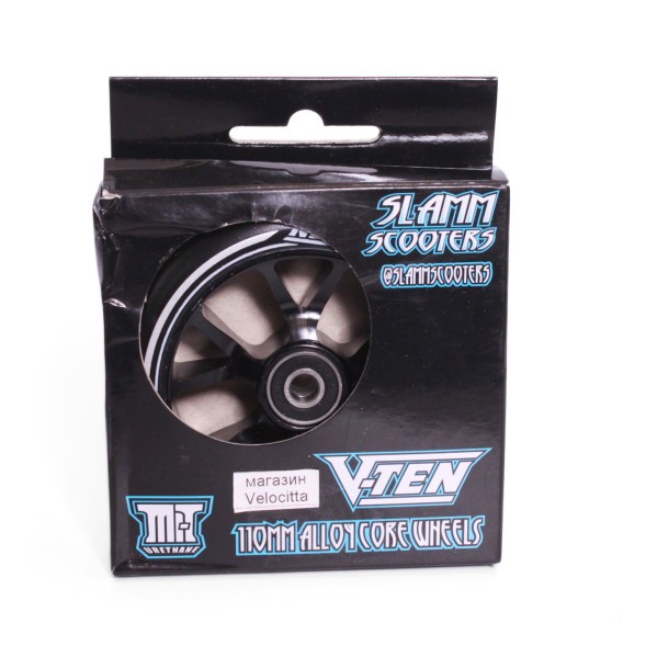 Колесо для самоката Slamm Scooters V-Ten II, алюминий, Abec 9, 110 мм, черный