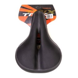 Седло Hongfei HF-AZ-6040-0-BK, 270x200 мм, комфорт, эластомерное, с вентиляцией, Black