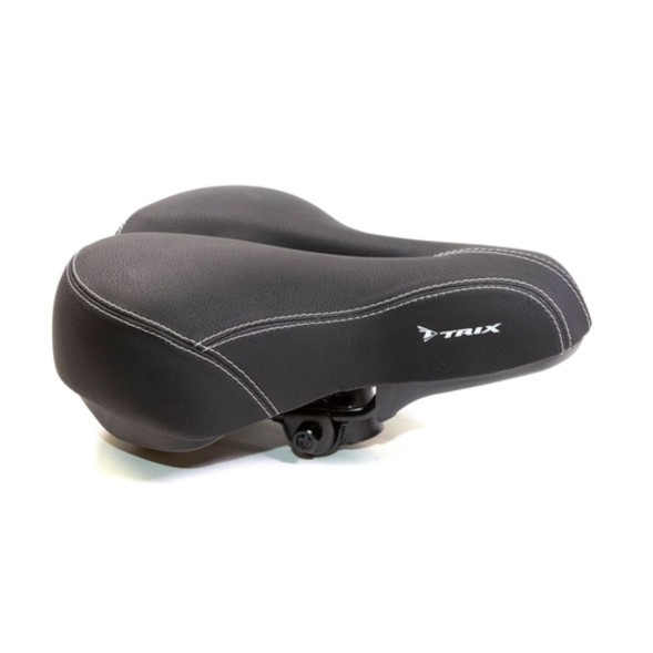 Седло Hongfei HF-AZ-6040-0-BK, 270x200 мм, комфорт, эластомерное, с вентиляцией, Black