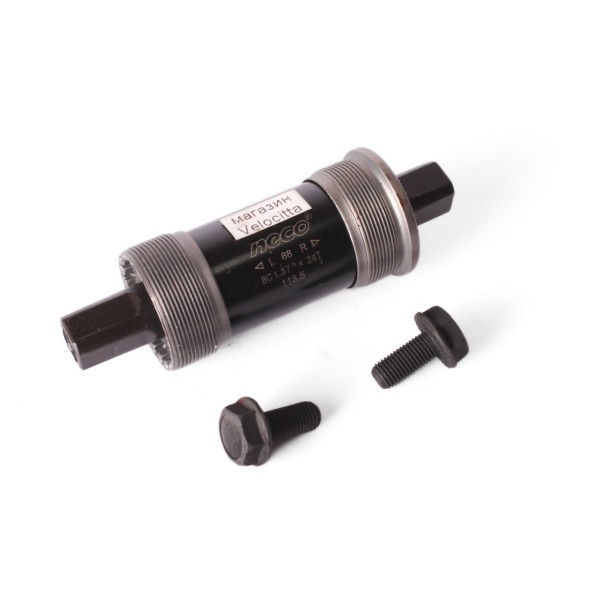 Каретка-картридж Neco В-910, ось 113.5мм, длина вала 68 мм, резьба 1.37&amp;quot;х24Т, сталь