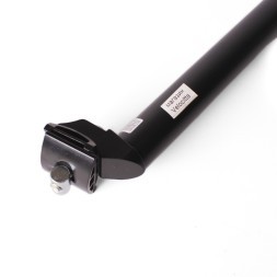 Штырь подседельный для велосипеда Kaiwei KWY-6, Ø28.6x350 мм, алюминиевый, с замком, черный матовый