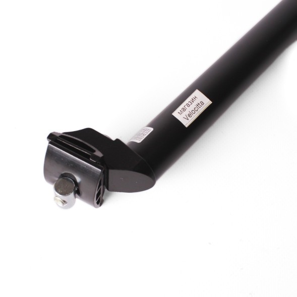 Штырь подседельный для велосипеда Kaiwei KWY-6, Ø28.6x350 мм, алюминиевый, с замком, черный матовый