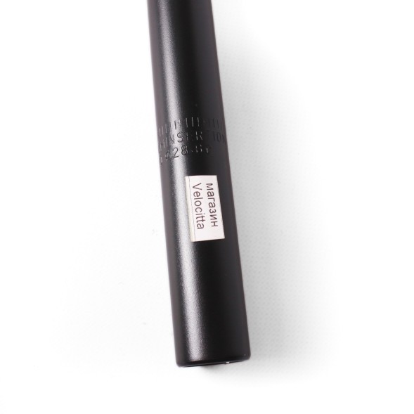 Штырь подседельный для велосипеда Kaiwei KWY-6, Ø28.6x350 мм, алюминиевый, с замком, черный матовый